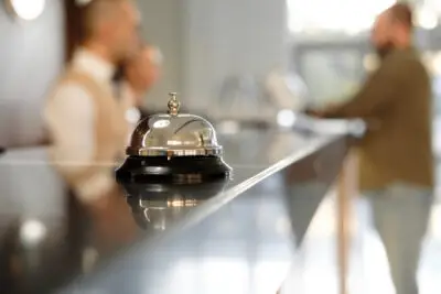 martyns_law_for_hotels – United Outcomes – United Outcomes hotel bell representing Martyn’s Law for hotels