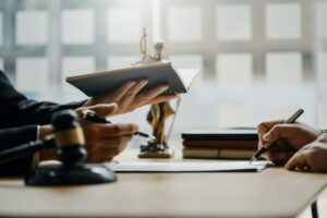 Closeup of hands during a Counter Corruption Investigation