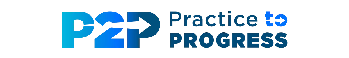Practice to Progress Logo